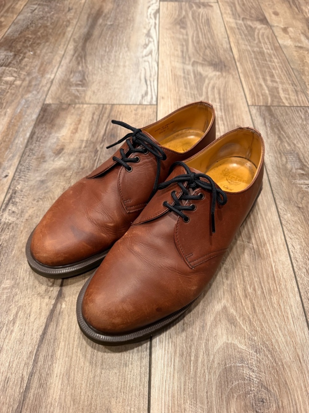 Dr Martens Made In England 1484 UK 11/US 12 Brown Derby Shoes